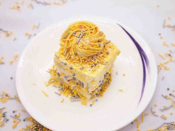 Gold Nonpareils - Dairy Free Soya Free Vegan Sprinkles Cake Decoration