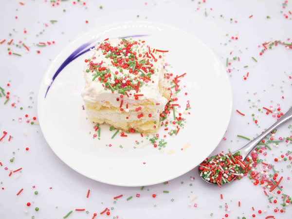 Christmas Nonpareils - Gluten Free Halal Sprinkles Cake Decorations