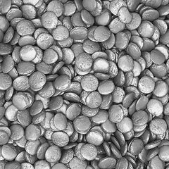 Silver Confetti Sequins - Natural Ingredient Halal Certified Sprinkles (Top 14 Allergen Free, Plant-based, Clean Label Free From GMO, Hydrogenated Fat, Palm oil, Vegan, BRC, Kosher & FDA)