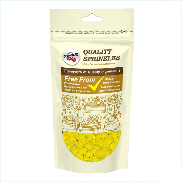 Yellow Confetti Car - Non Dairy Kosher Certified Sprinkles For Cakes