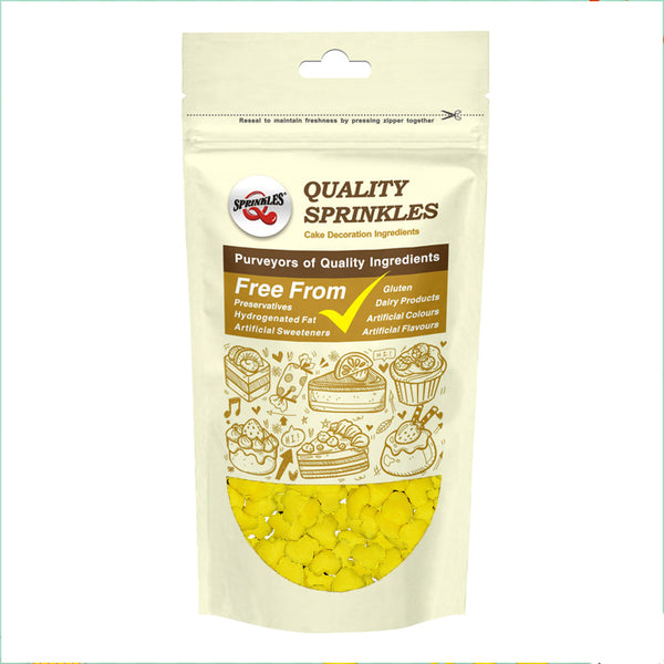 Yellow Confetti Car - Non Dairy Kosher Certified Sprinkles For Cakes