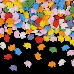 Rainbow Confetti Pig - No Dairy Clean Label Sprinkles Cake Decoration (Top 14 Allergen Free, Naturally Sourced Ingredients, Plant-based, Free From GMO, Hydrogenated Fat, Palm oil, Certified Vegan, BRC, Kosher, Halal & FDA)