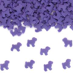 Purple Confetti Dog- Gluten Free Nuts Free Sprinkles Cake Decorations (Top 14 Allergen Free, Naturally Sourced Ingredients, Plant-based, Clean Label Free From GMO, Hydrogenated Fat, Palm oil, Certified Vegan, BRC, Kosher, Halal & FDA)