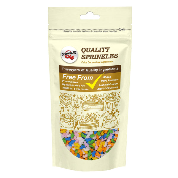 Pastel Rainbow Confetti Rabbit - No Nuts No Soya Sprinkles Cake Decor