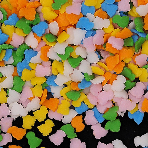 Pastel Rainbow Confetti Chick - No Dairy Natural Ingredients Sprinkles