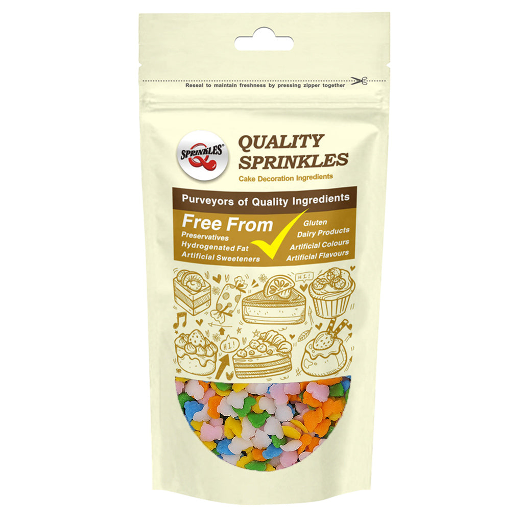 Pastel Rainbow Confetti Chick - No Dairy Natural Ingredients Sprinkles