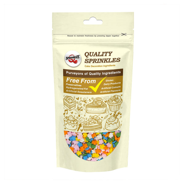 Pastel Rainbow Confetti Flower - Halal Certified No Soya Sprinkles