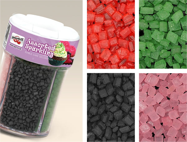 Assorted Sparkling - Dairy Free Natural Ingredient 4-Cell Sprinkles