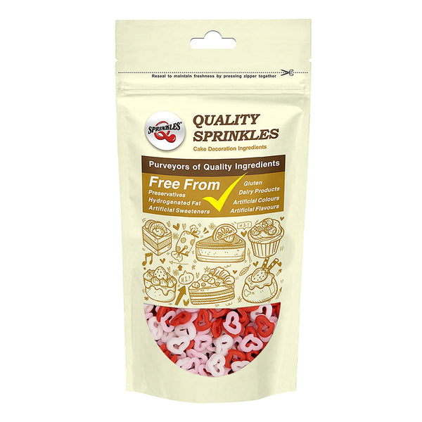 Lover Confetti Angel Hearts - Gluten Free Kosher Certified Sprinkles