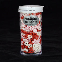 Lover Confetti Angel Hearts - Gluten Free Kosher Certified Sprinkles (Top 14 Allergen Free, Naturally Sourced Ingredients, Plant-based, Clean Label Free From GMO, Hydrogenated Fat, Palm oil, Vegan, BRC, Halal & FDA)