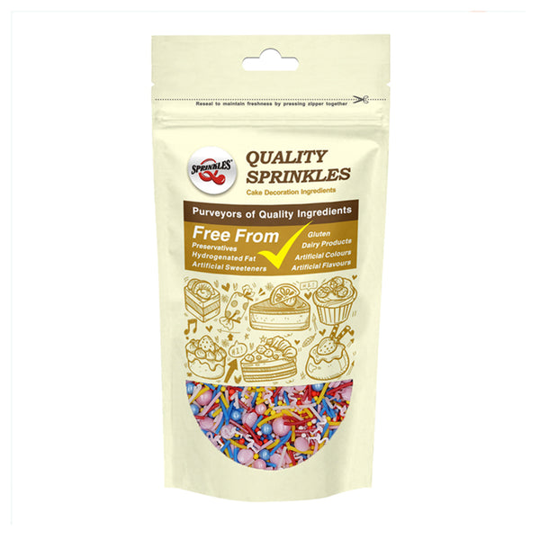 Flamingle Sprinkles - Gluten Free Nuts Free Sprinkles Blend For Cake