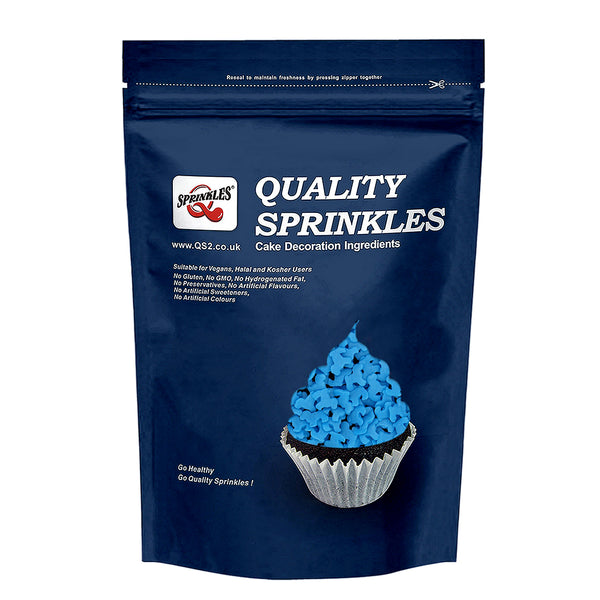 Blue Confetti Dog- Nut Free Halal Certified Sprinkles Cake Decorations