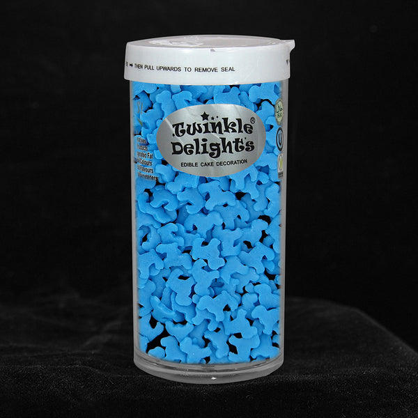 Blue Confetti Dog- Nut Free Halal Certified Sprinkles Cake Decorations