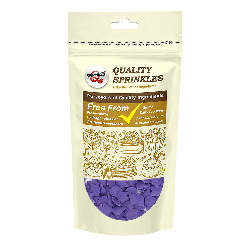 Purple Confetti Cat- Gluten Free Nuts Free Sprinkles Cake Decorations