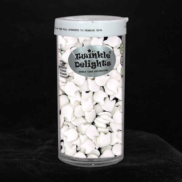 White Confetti Cat - Dairy Free Clean Label Sprinkles Cake Decorations