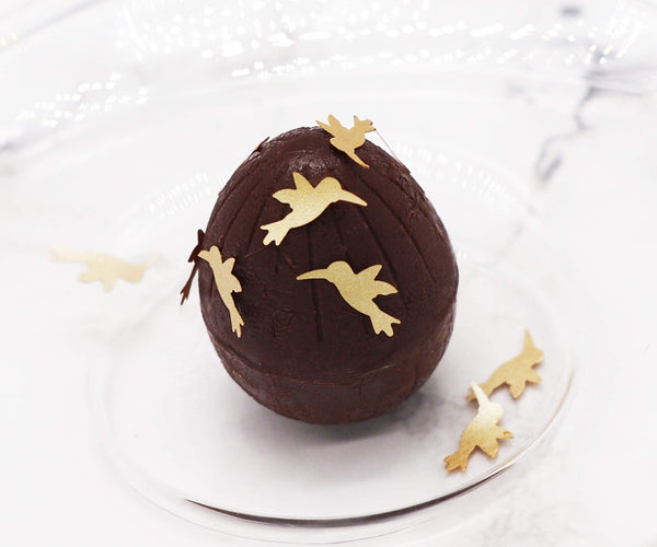 Gold Glitter Hummingbirds - No Nuts Kosher Certified Edible Decoration