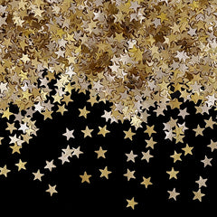 Gold Glitter Stars - Dairy Free Clean Label Vegan Edible Decoration (Top 14 Allergen Free, Naturally Sourced Ingredients, Plant-based, Free From GMO, Hydrogenated Fat, Palm oil, BRC, Kosher, Halal & FDA)