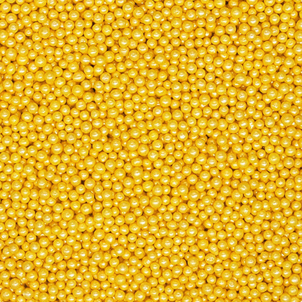 Gold Nonpareils - Dairy Free Soya Free Vegan Sprinkles Cake Decoration