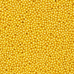 Gold Nonpareils - Dairy Free Soya Free Vegan Sprinkles Cake Decoration (Top 14 Allergen Free, Naturally Sourced Ingredients, Plant-based, Clean Label Free From GMO, Hydrogenated Fat, Palm oil, BRC, Kosher, Halal & FDA)