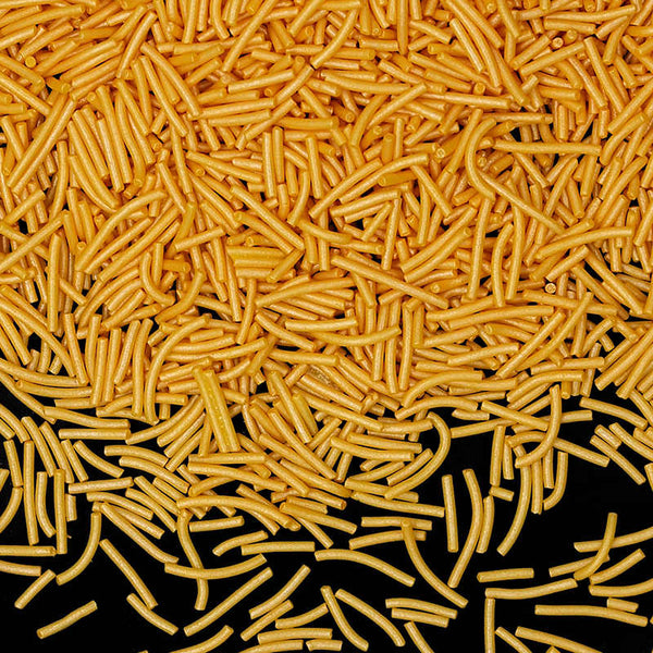 Gold Jimmies - Dairy Free Clean Lable Vegan Sprinkles Cake Decoration