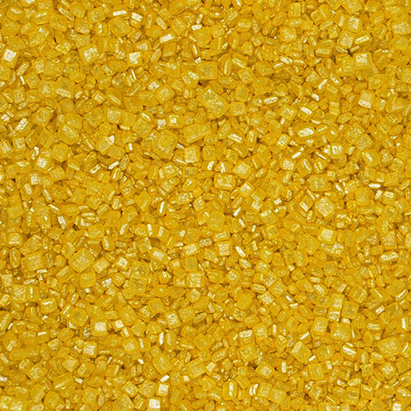 Gold Sugar Crystals - Natural Ingredients Sprinkles Cake Decoration