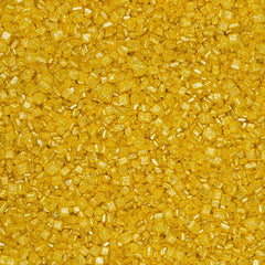 Gold Sugar Crystals - Natural Ingredients Sprinkles Cake Decoration (Top 14 Allergen Free, Plant-based, Clean Label Free From GMO, Hydrogenated Fat, Palm oil, Certified Vegan, BRC, Kosher, Halal & FDA)
