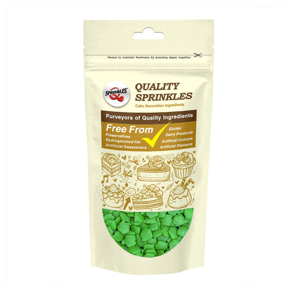 Green Confetti Apple - Nuts Free  Soya Free Sprinkles Cake Decoration