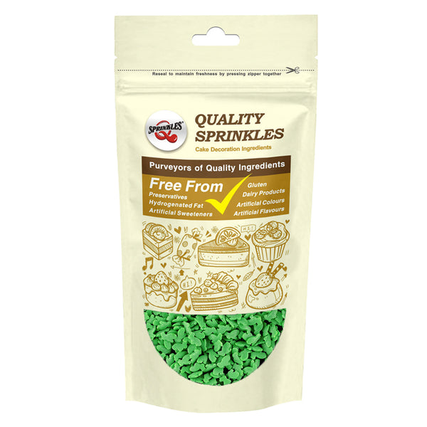 Green Confetti Rabbit - Dairy Free Natural Ingredients Vegan Sprinkles