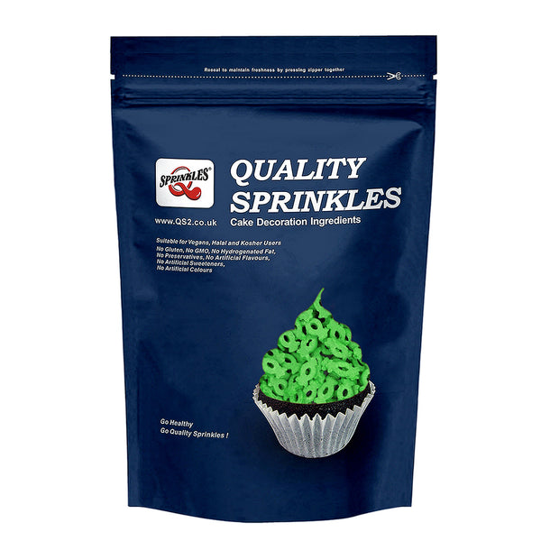 Green Confetti Candy - Soya Free Nuts Free Kosher Certified Sprinkles