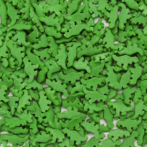 Green Confetti Dinosaur - Dairy Free Halal Sprinkels Cake Decoration
