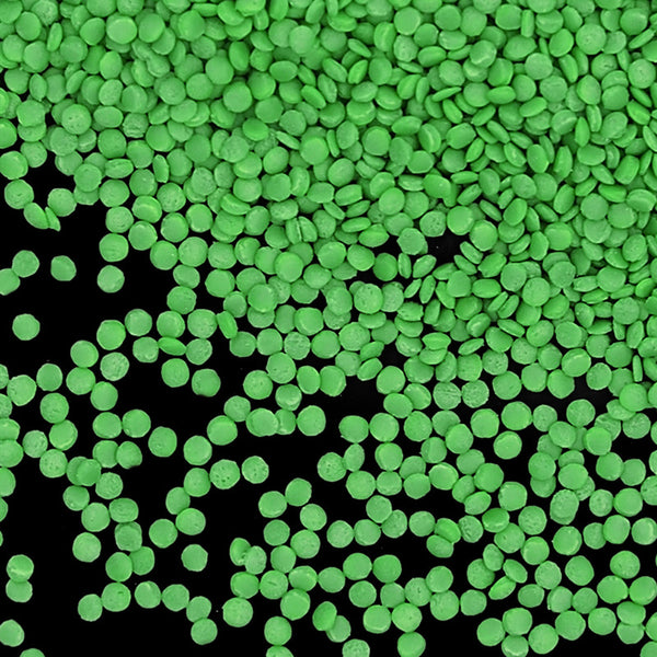 Green Confetti Dots - Dairy Free Gluten Free Vegan Sprinkles For Cake