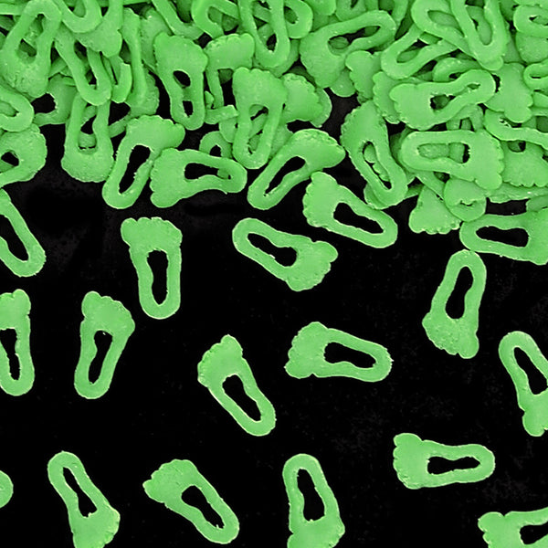 Green Confetti Footprint - Gluten Free Natural Ingredients Sprinkles