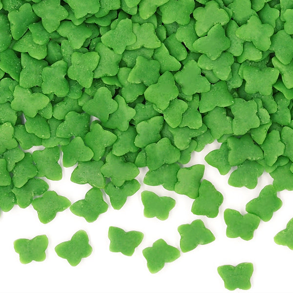 Green Confetti Little Butterfly - Soya Free Sprinkles Cake Decoration