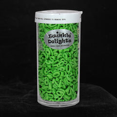 Green Confetti Number - Gluten Free Halal Sprinkles Cake Decoration (Top 14 Allergen Free, Naturally Sourced Ingredients, Plant-based, Clean Label Free From GMO, Hydrogenated Fat, Palm oil, Certified Vegan, BRC, Kosher & FDA)