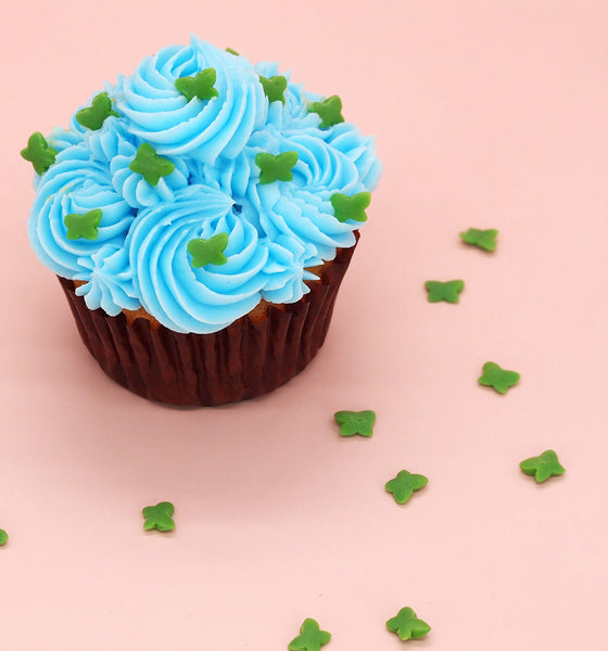 Green Confetti Little Butterfly - Soya Free Sprinkles Cake Decoration