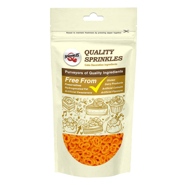 Orange Confetti Pumpkin - Gluten Free Halal Certified Vegan Sprinkles