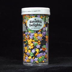 Halloween Trick - Gluten Free Nuts Free Sprinkles Medley Cake Decor (Top 14 Allergen Free, Naturally Sourced Ingredients, Plant-based, Clean Label Free From GMO, Hydrogenated Fat, Palm oil, Certified Vegan, BRC, Kosher, Halal & FDA)
