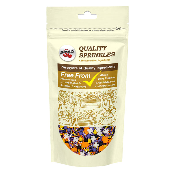 Happy Ghost - Nuts Free Halal Certified Sprinkles Mix Cake Decoration