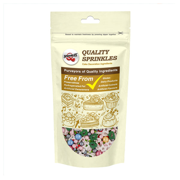 Jolly Holiday - Non Dairy Natural Ingredients Vegan Sprinkles Mix