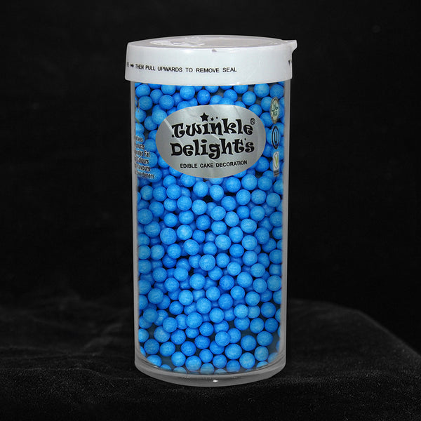 Matt Blue 4mm Pearls - Dairy Free Nuts Free Sprinkles Cake Decoration