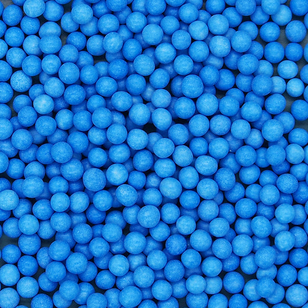 Matt Blue 4mm Pearls - Dairy Free Nuts Free Sprinkles Cake Decoration