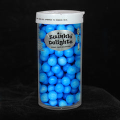 Matt Blue 8mm Pearls - Gluten Free Nuts Free Halal Certified Sprinkles (Top 14 Allergen Free, Naturally Sourced Ingredients, Plant-based, Clean Label Free From GMO, Hydrogenated Fat, Palm oil, Vegan, BRC, Kosher & FDA)