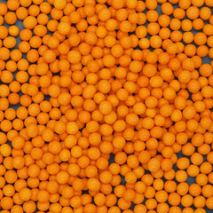Matt Orange 3mm Pearls - Nuts Free Kosher Sprinkles Cake Decorating (Top 14 Allergen Free, Naturally Sourced Ingredients, Plant-based, Clean Label Free From GMO, Hydrogenated Fat, Palm oil, Certified Vegan, BRC, Halal & FDA)