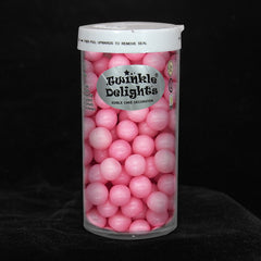 Matt Pink 8mm Pearls - Soya Free Kosher Certified Sprinkles For Cakes (Top 14 Allergen Free, Naturally Sourced Ingredients, Plant-based, Clean Label Free From GMO, Hydrogenated Fat, Palm oil, Vegan, BRC,  Halal & FDA)