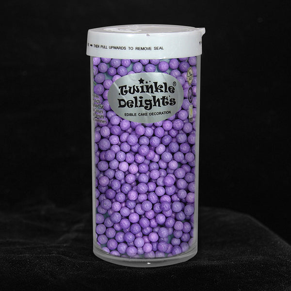 Matt Purple 4mm Pearls -Soya Free Dairy Free Halal Certified Sprinkles