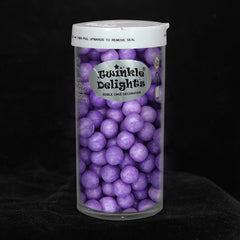 Matt Purple 8mm Pearls - Nut Free Kosher Certified Sprinkles For Cake (Top 14 Allergen Free, Naturally Sourced Ingredients, Plant-based, Clean Label Free From GMO, Hydrogenated Fat, Palm oil, Vegan, BRC,  Halal & FDA)