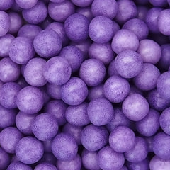 Matt Purple 8mm Pearls - Nut Free Kosher Certified Sprinkles For Cake (Top 14 Allergen Free, Naturally Sourced Ingredients, Plant-based, Clean Label Free From GMO, Hydrogenated Fat, Palm oil, Vegan, BRC,  Halal & FDA)