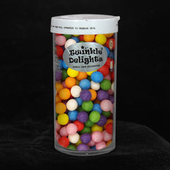Matt Rainbow 6mm Pearls - No Nut No Gluten Kosher Certified Sprinkles (Top 14 Allergen Free, Naturally Sourced Ingredients, Plant-based, Clean Label Free From GMO, Hydrogenated Fat, Palm oil, Vegan, BRC, Halal & FDA)