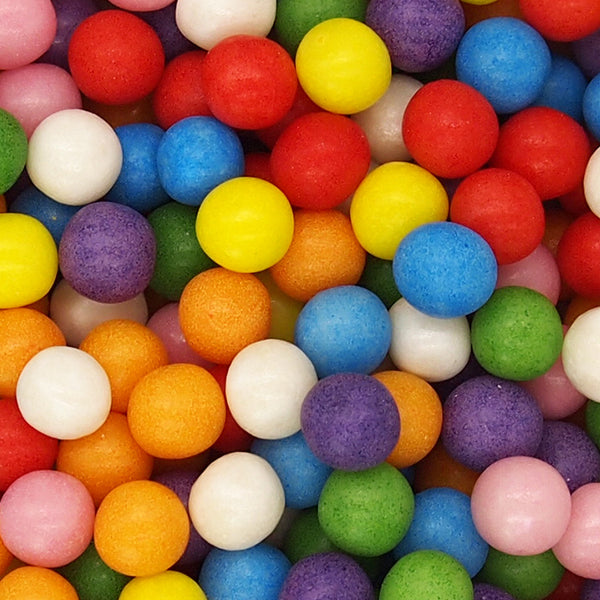 Matt Rainbow 8mm Pearls - Dairy Free Soy Free Halal Sprinkles For Cake