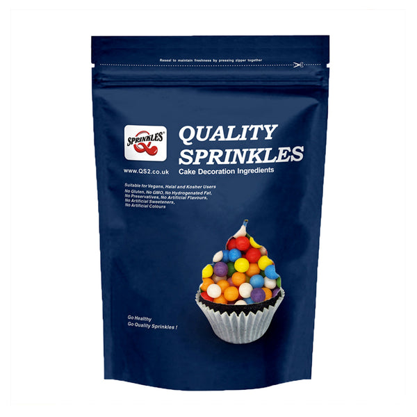 Matt Rainbow 8mm Pearls - Dairy Free Soy Free Halal Sprinkles For Cake